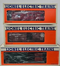 Lionel Southern Freight Car & Caboose Lot of 3