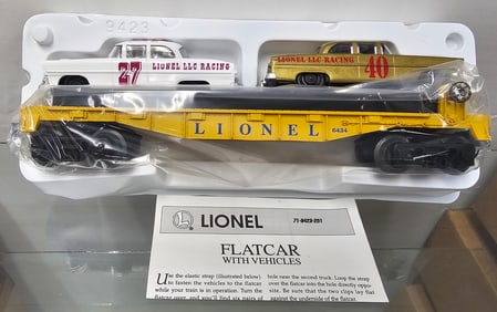 Lionel 6424 Circle-L Racing Flatcar W/ Stock Cars
