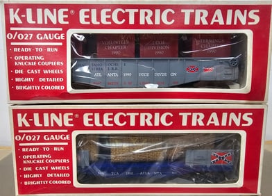 K-Line TCA Atlanta Club Car Lot of 2 NIB