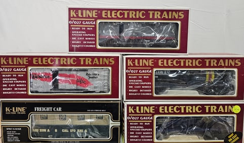 K-Line Freight & Rolling Stock Car Lot of 5 NIB