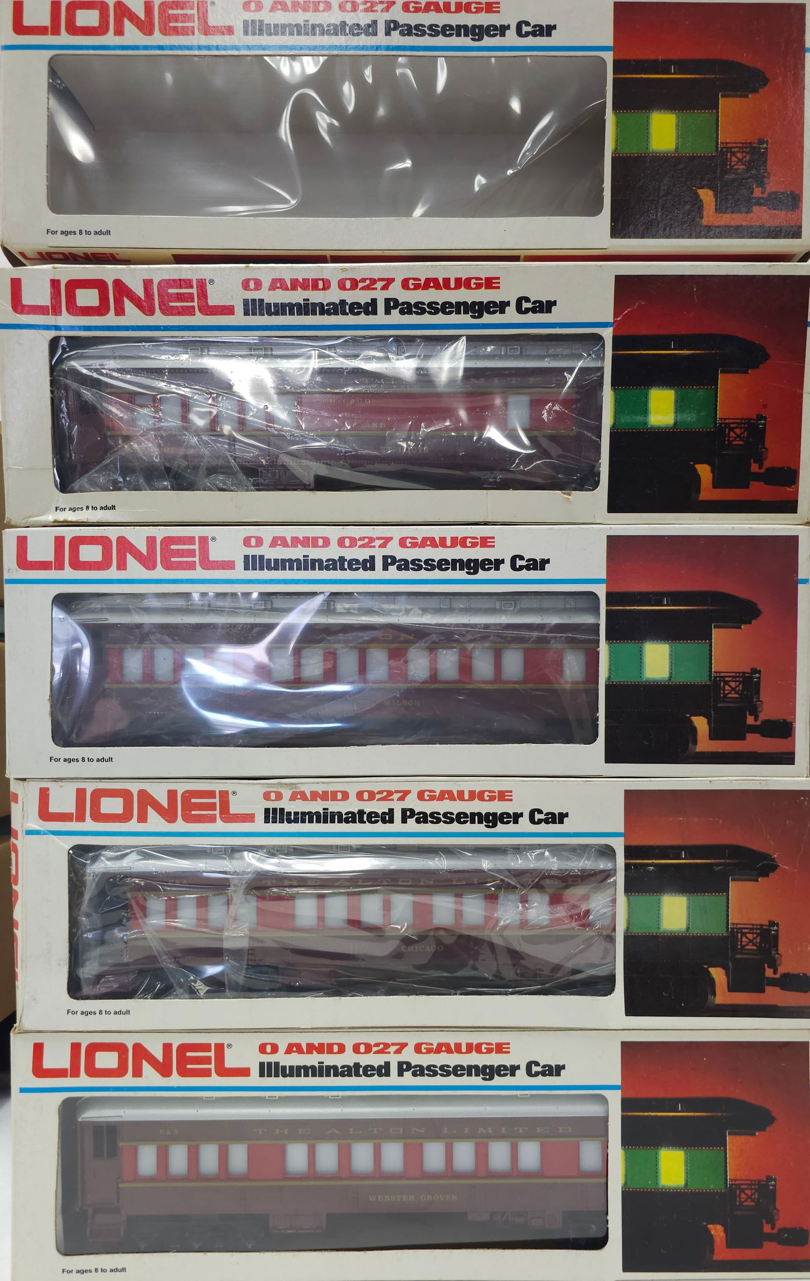 Lionel Chicago & Alton Passenger Car Set of 5 (1 of 4)