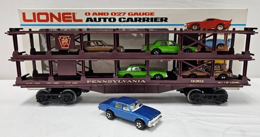 Lionel Pennsy Auto Carrier W/ Chevy Caprice's