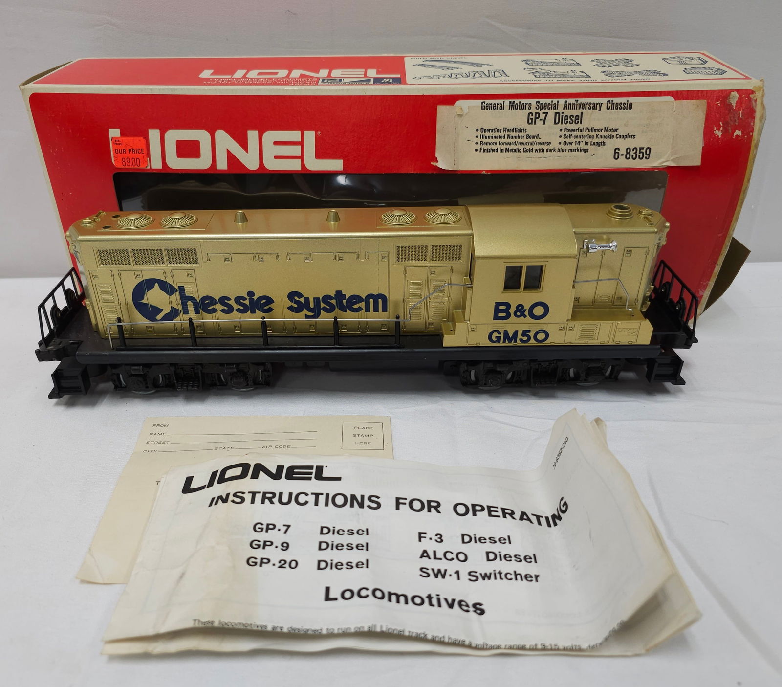 Lionel Chessie System GP-7 Diesel Engine (1 of 3)