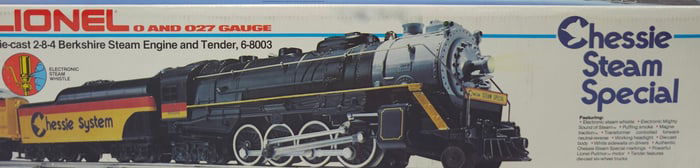 Lionel Chessie Birkshire Steam Engine & Tender