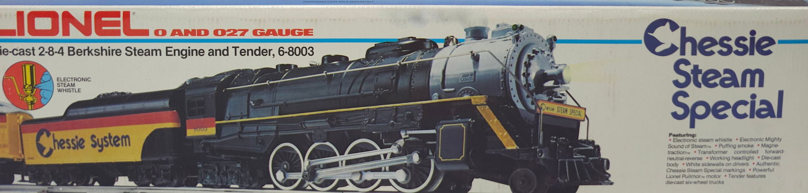 Lionel Chessie Birkshire Steam Engine & Tender (1 of 8)