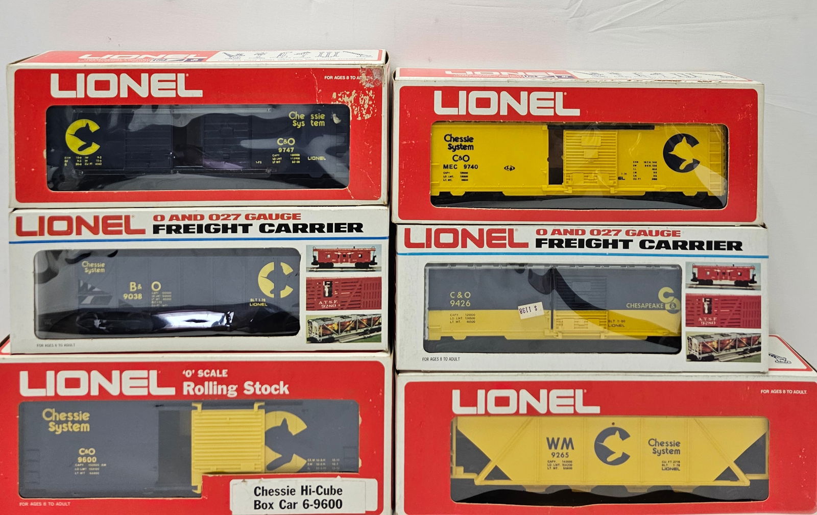 Lionel Chessie Rolling Stock Lot of 6 (1 of 4)