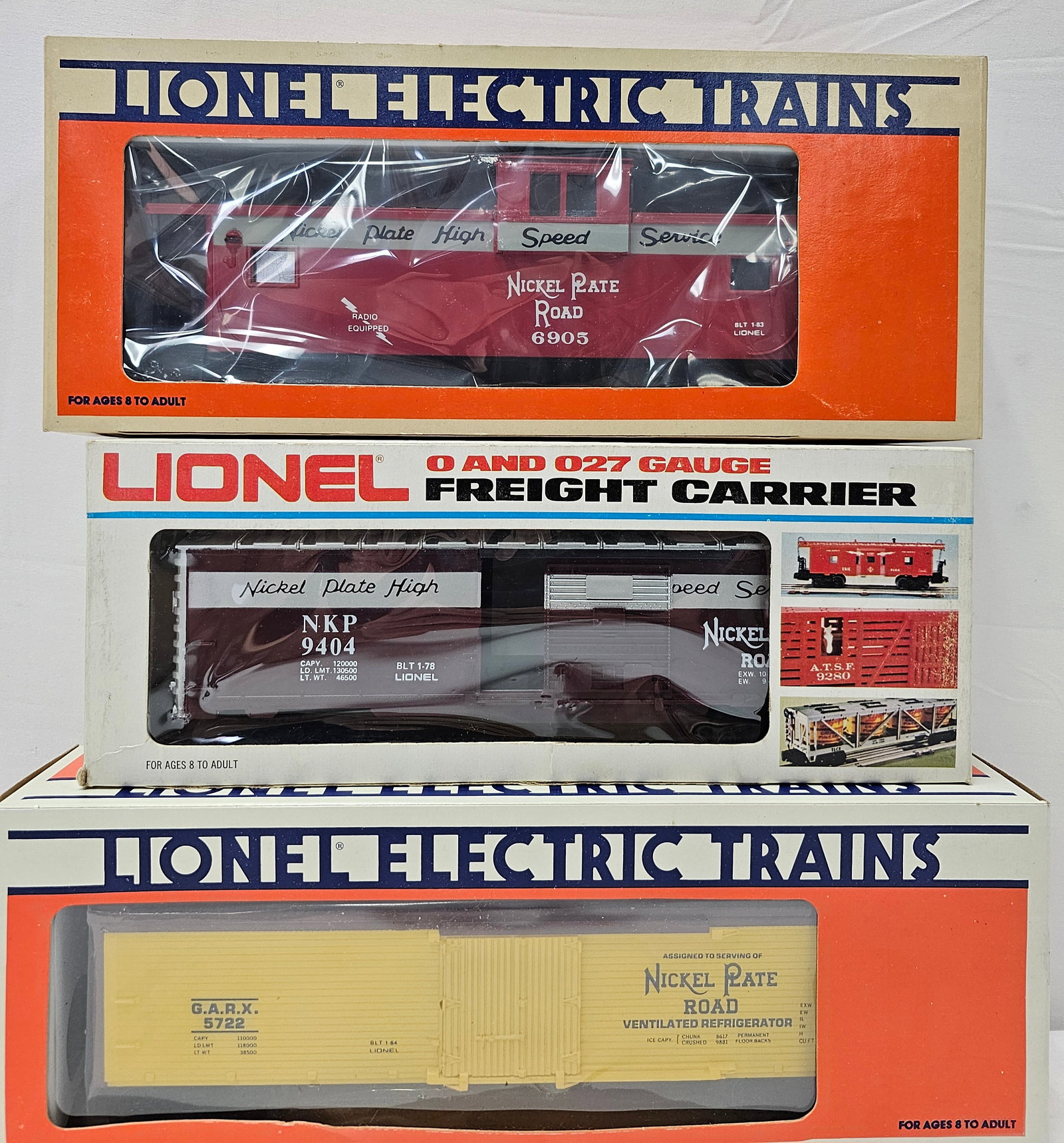 Lionel Nickel Plate Rolling Stock lot of 3 (1 of 2)