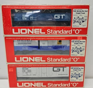 Lionel Standard O Freight Car Lot of 3