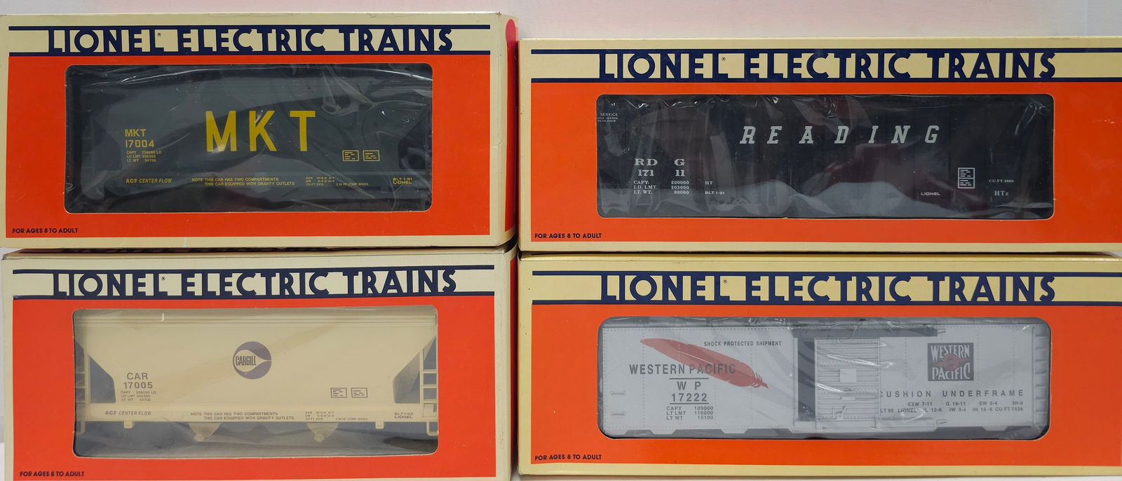 Lionel Rolling Stock Lot of 4 NIB (1 of 2)