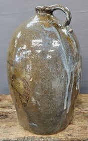 Cleburne Co. Ala. 3gal Rutile Glaze Jug