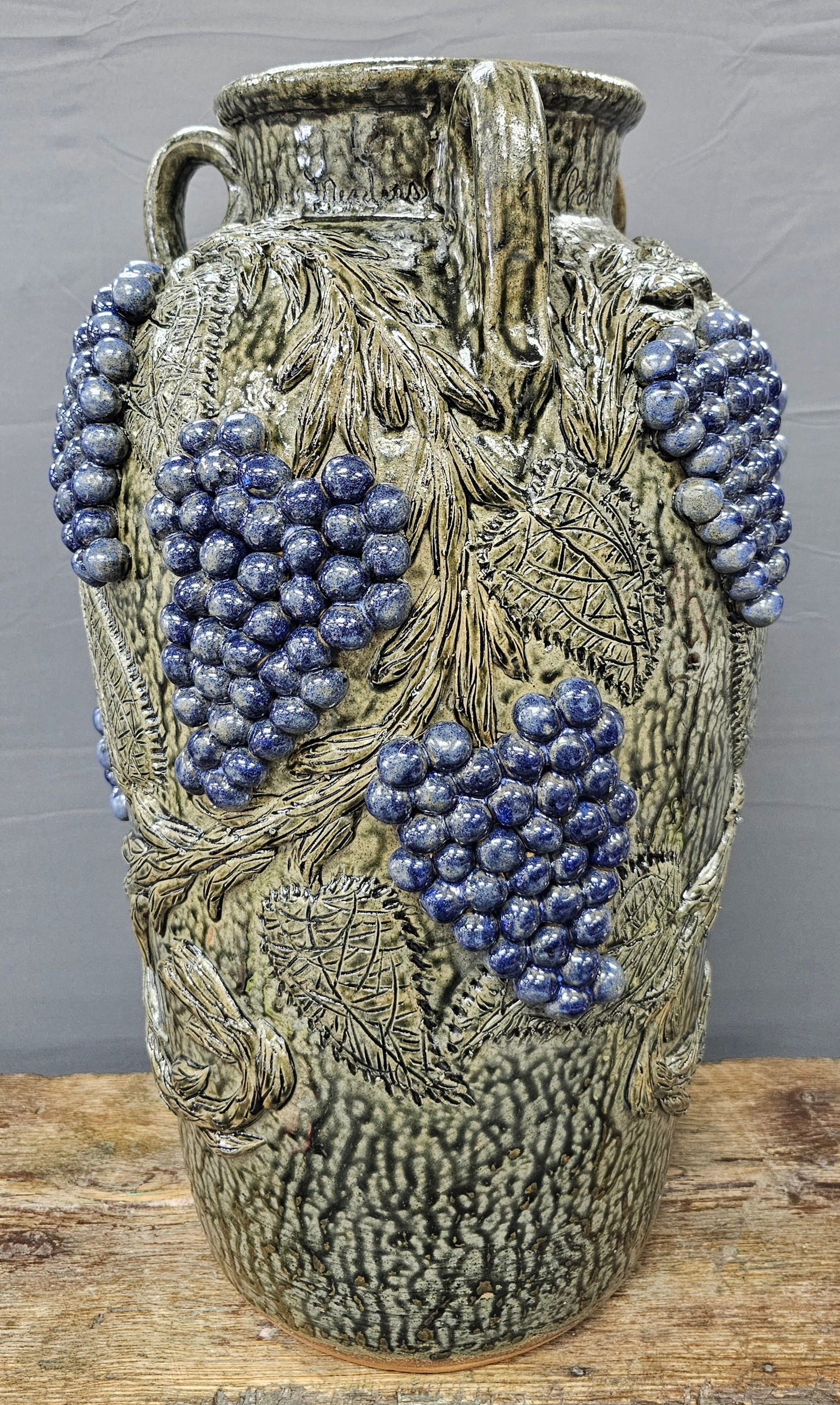 Clete & Billy Meaders Grape Decorated 8gal Jar (1 of 5)