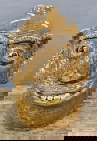 Reggie Meaders Folk Pottery Face Jug