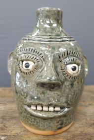 Early AG Meaders Pint Face Jug
