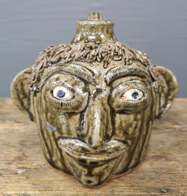 Rare 1999 Ruby Meaders Quart Face Jug