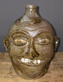 2004 Clint Alderman Rock Tooth Face Jug
