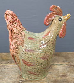 Fine Lin Craven #4 Folk Pottery Rooster
