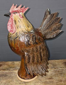 Claude & Vicki Miller Ram Pottery Rooster