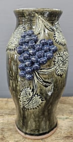 Cleater & Billie Meaders Grape Decorated Vase