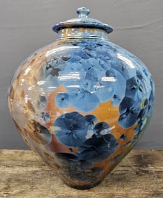 Stunnging Phil Morgan Crystalline Glazed Jar