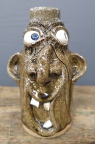 Chad Smith Mini Southern Folk Pottery Face Jug