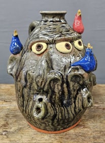 2013 Brian Wilson Triple Face Jug With Birds