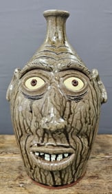 2001 JH Perdue Rock Tooth Face Jug