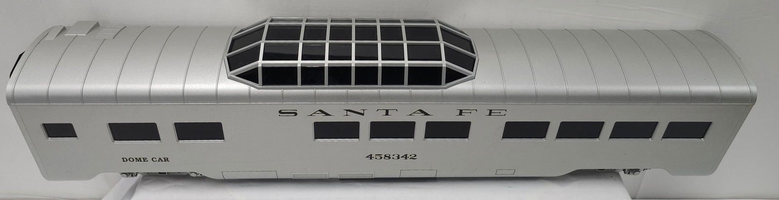 LGB G-Scale Santa Fe Dome Car: LGB G-Scale Santa Fe Dome Car, C-8, No box, approx. 30" L.