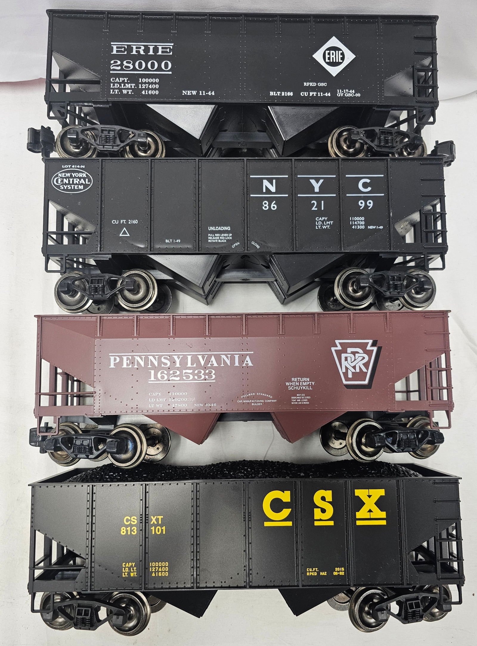 Piko G-Scale 2-Bay Coal Hopper Car Lot of 4 (1 of 3)