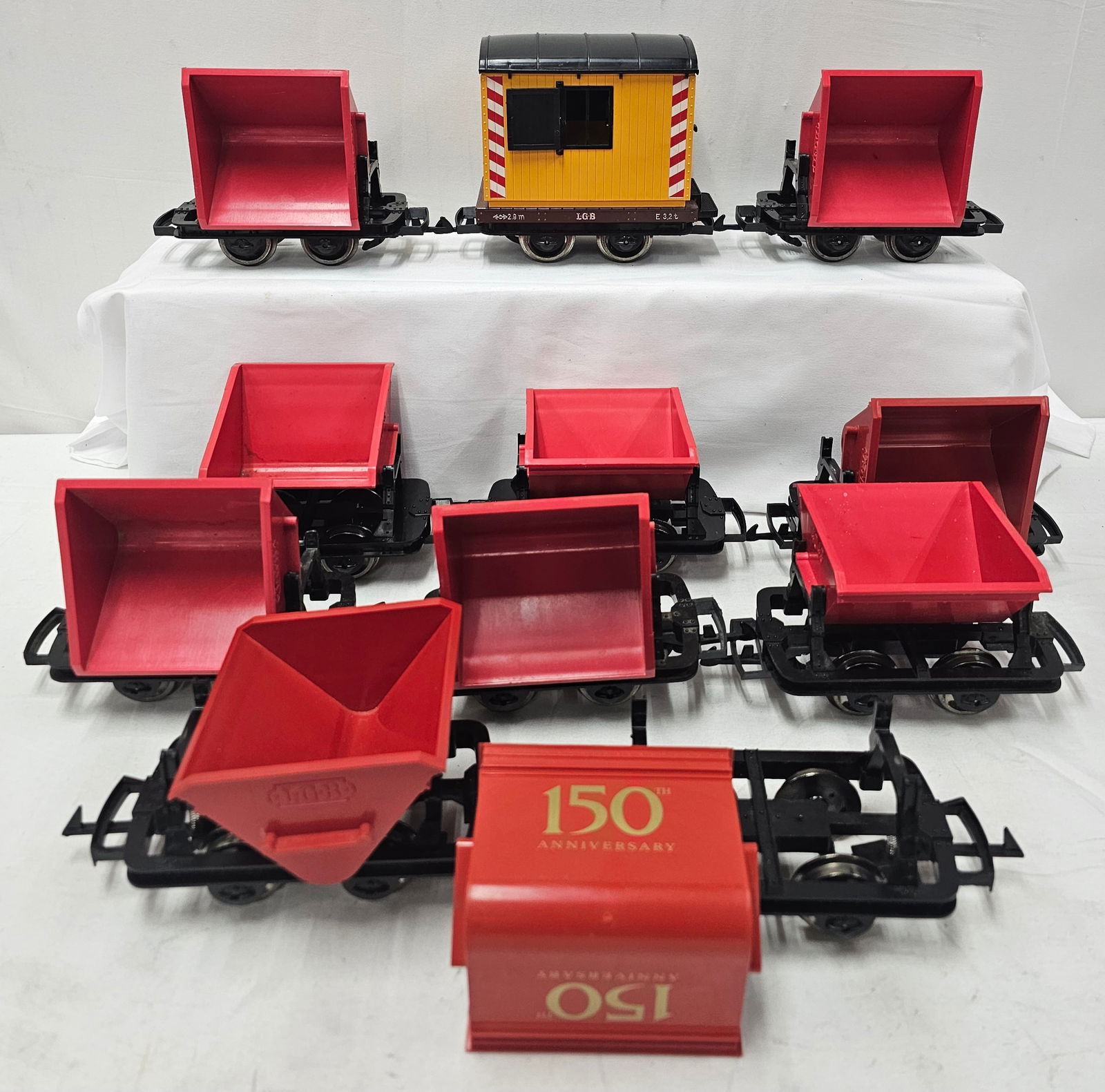 LGB 42430 G-Scale Red Dump Car Lot of 11 (1 of 2)