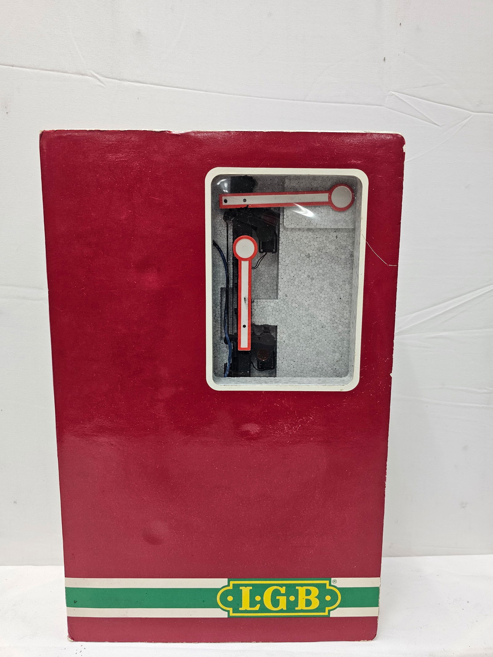 LGB G-Scale Crossing Signal: LGB 5094 G-Scale Crossing Signal, C-7+, comes with box.