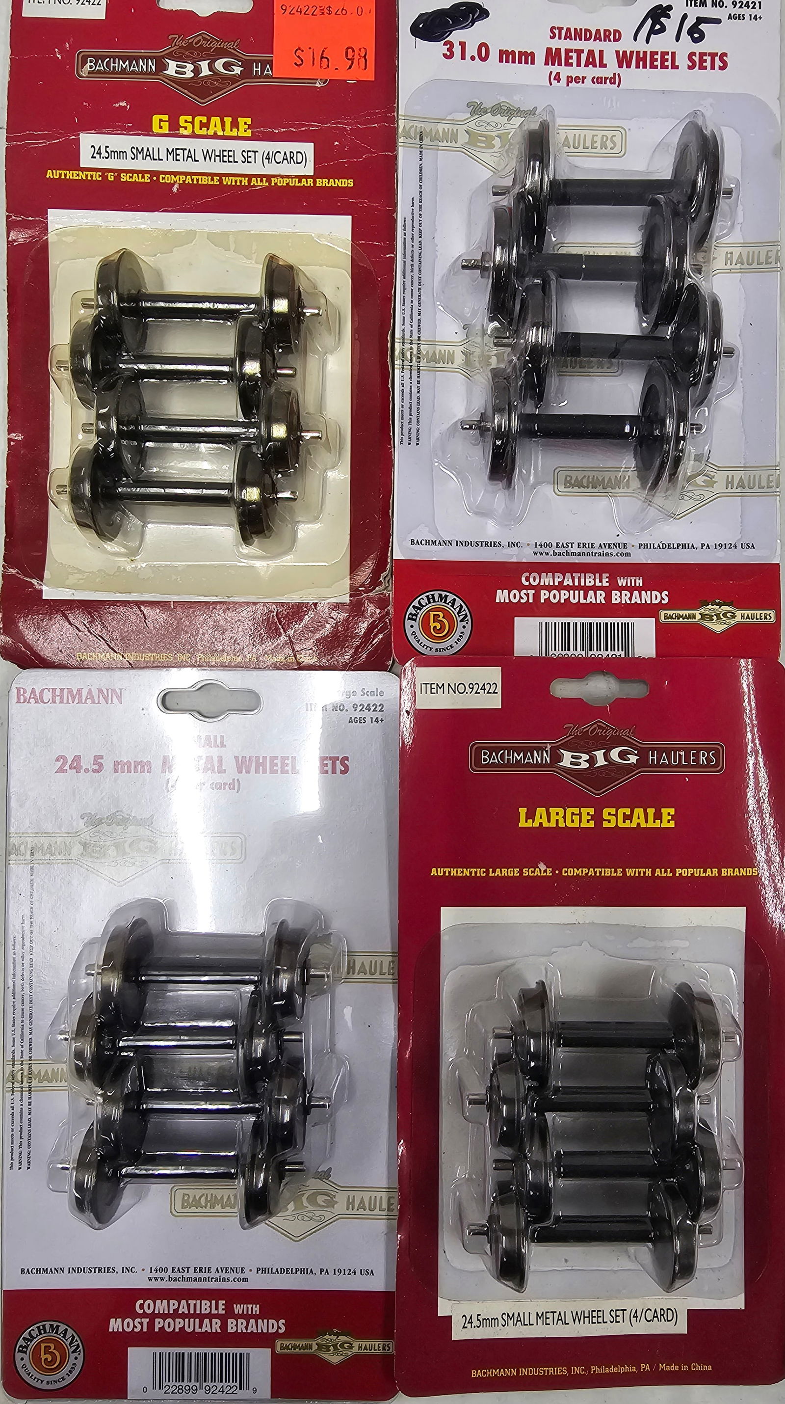 Bachmann G-Scale Trucks (New) Lot of 4: Bachmann G-Scale Trucks (New) Lot of 4, C-10.