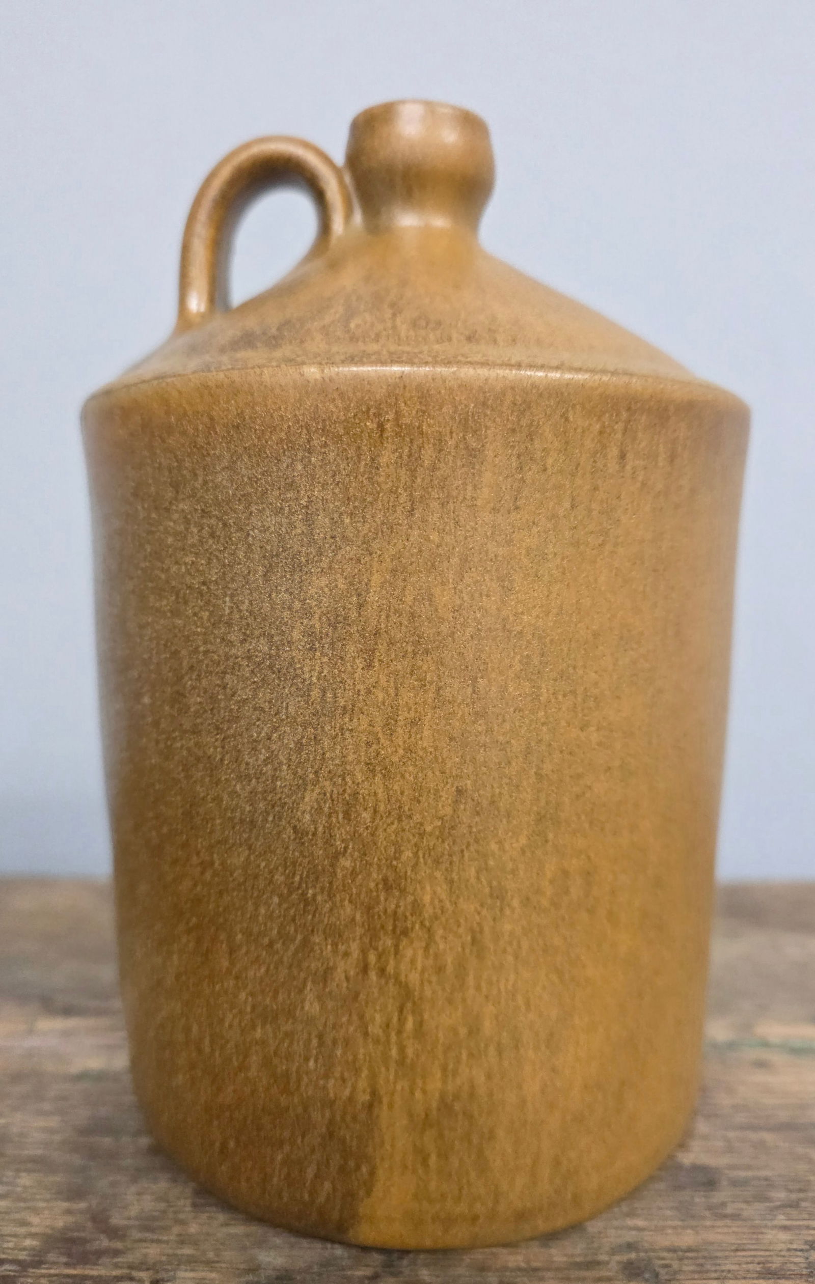 W J Gordy Quart Jug: W J Gordy Quart Jug signed with Mountain Gold glaze. Standing 7" tall.