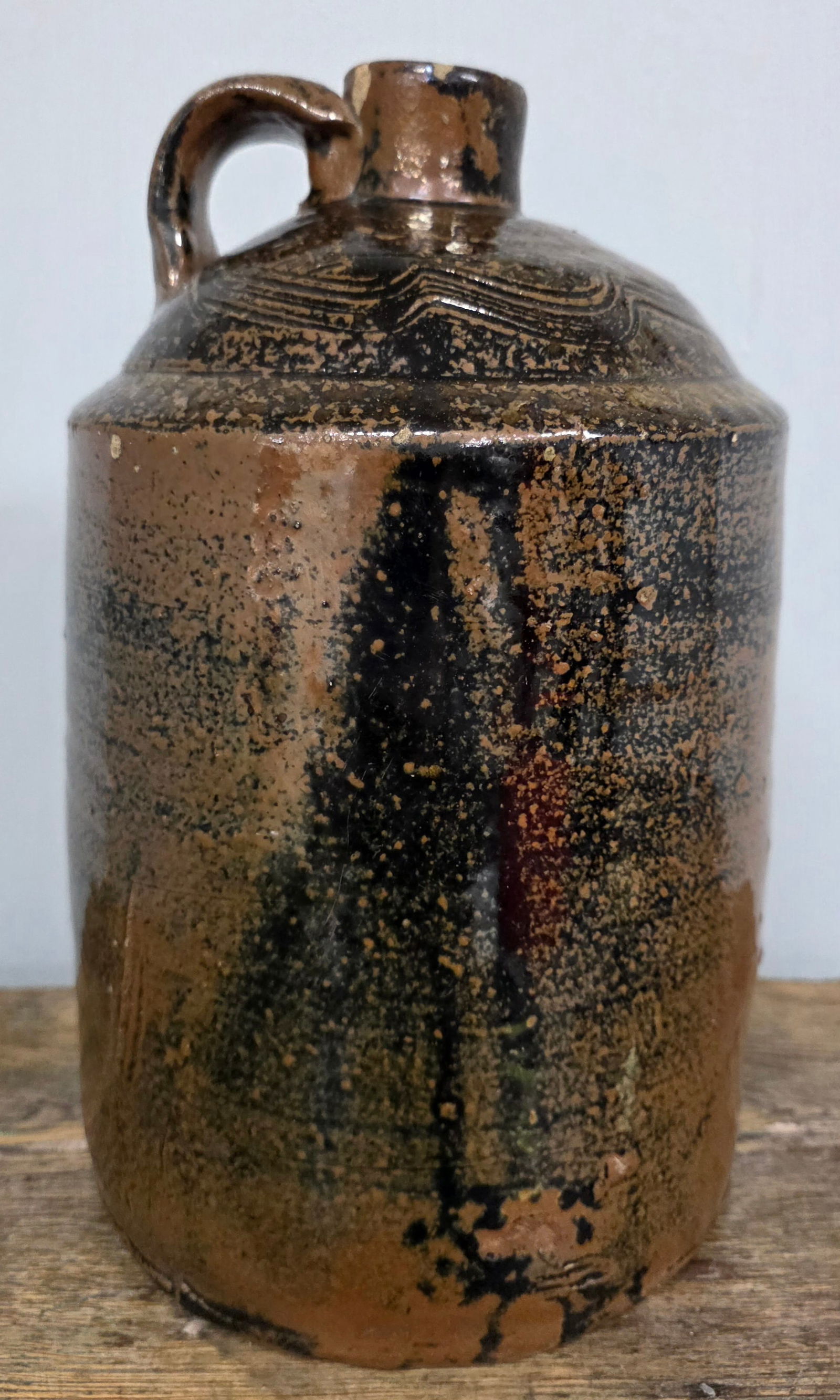 Signed E L Stork Decorated 2 Gal Jug (1 of 4)