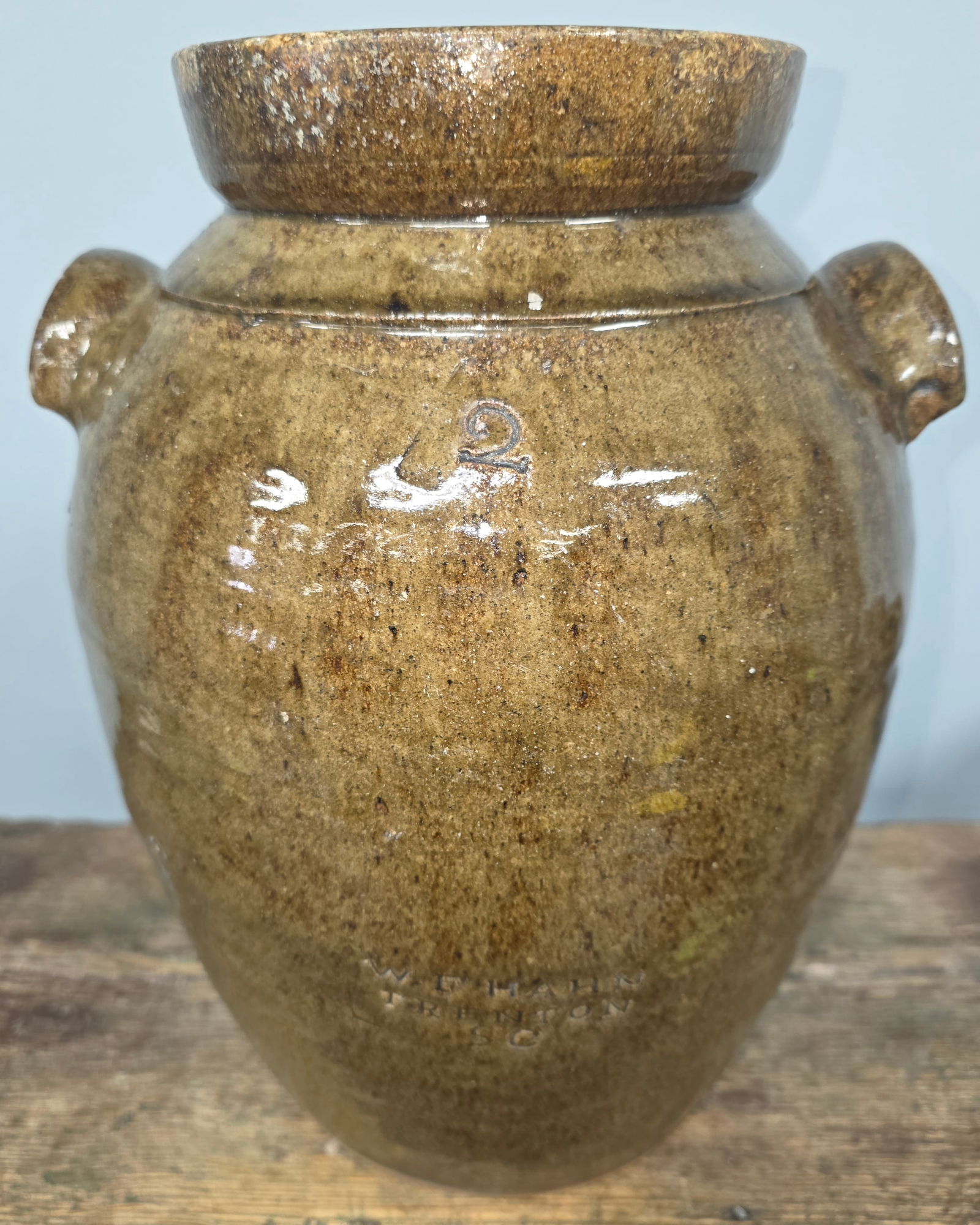 Signed WF Hahn Trenton South Carolina 2gal Jar (1 of 6)