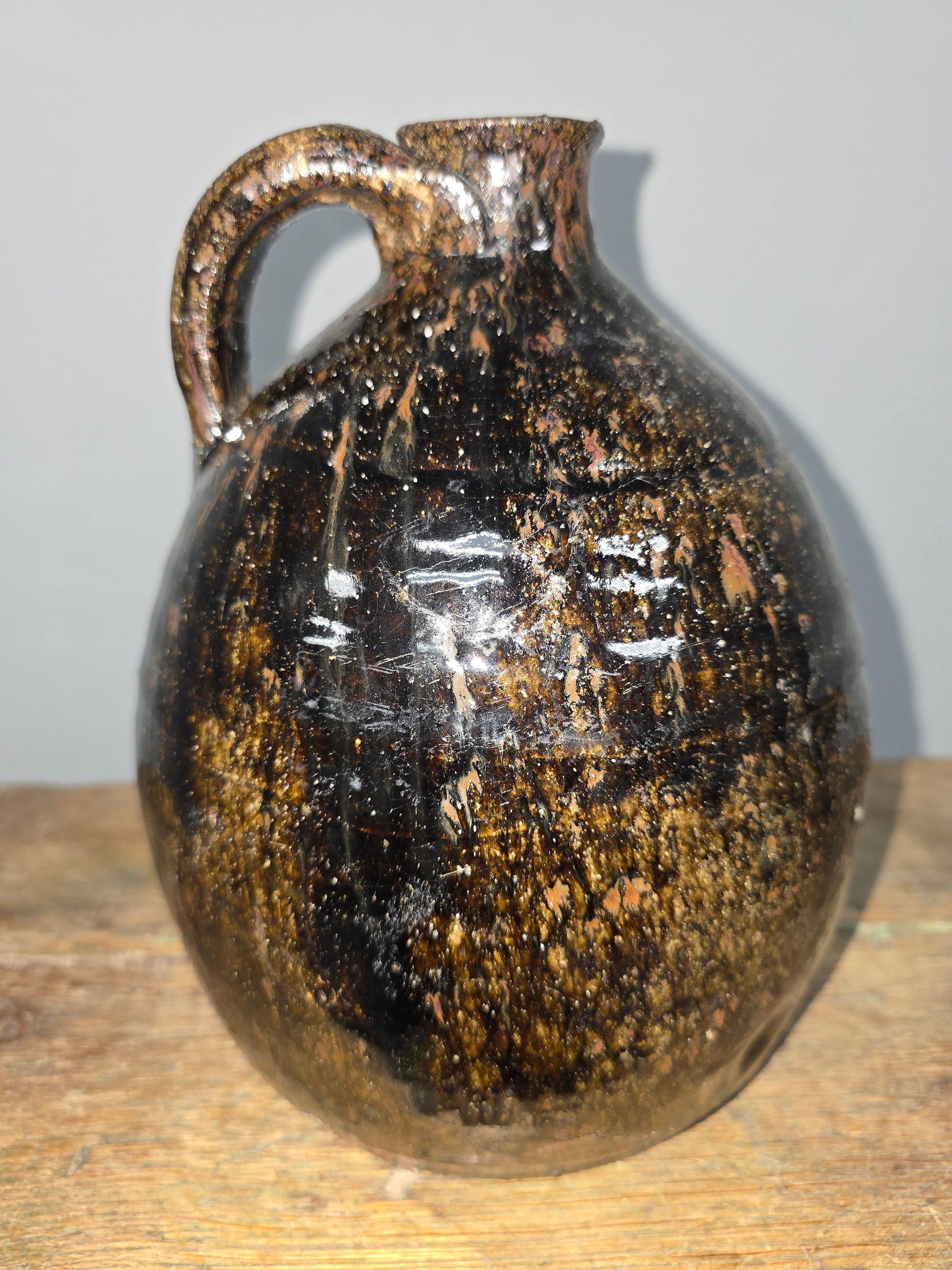 Fine Crawford Co. Signed "WB" Washigton Becham Jug (1 of 4)