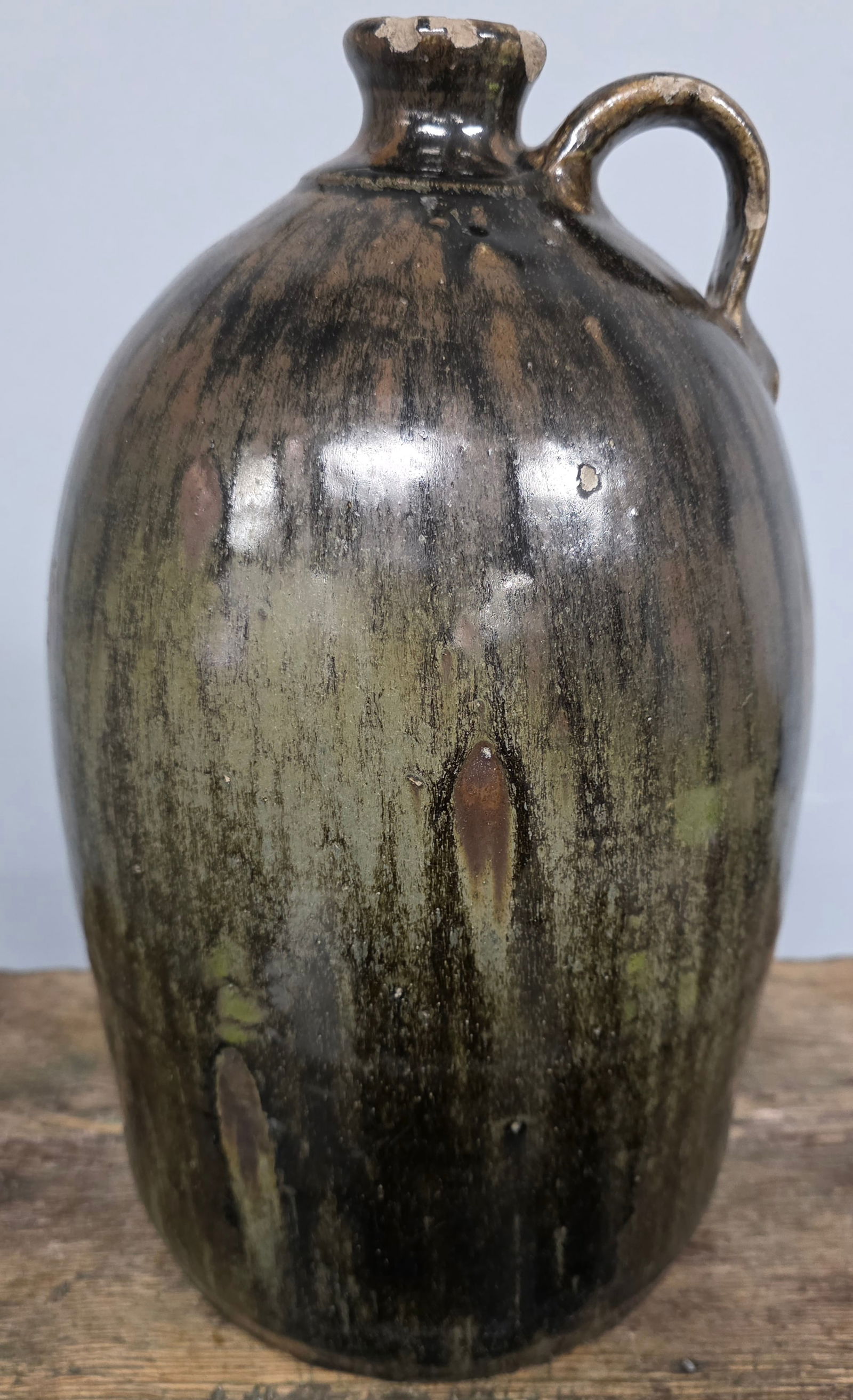 Crawfrod Co. Signed "HN" Henry Newton Long Jug (1 of 5)