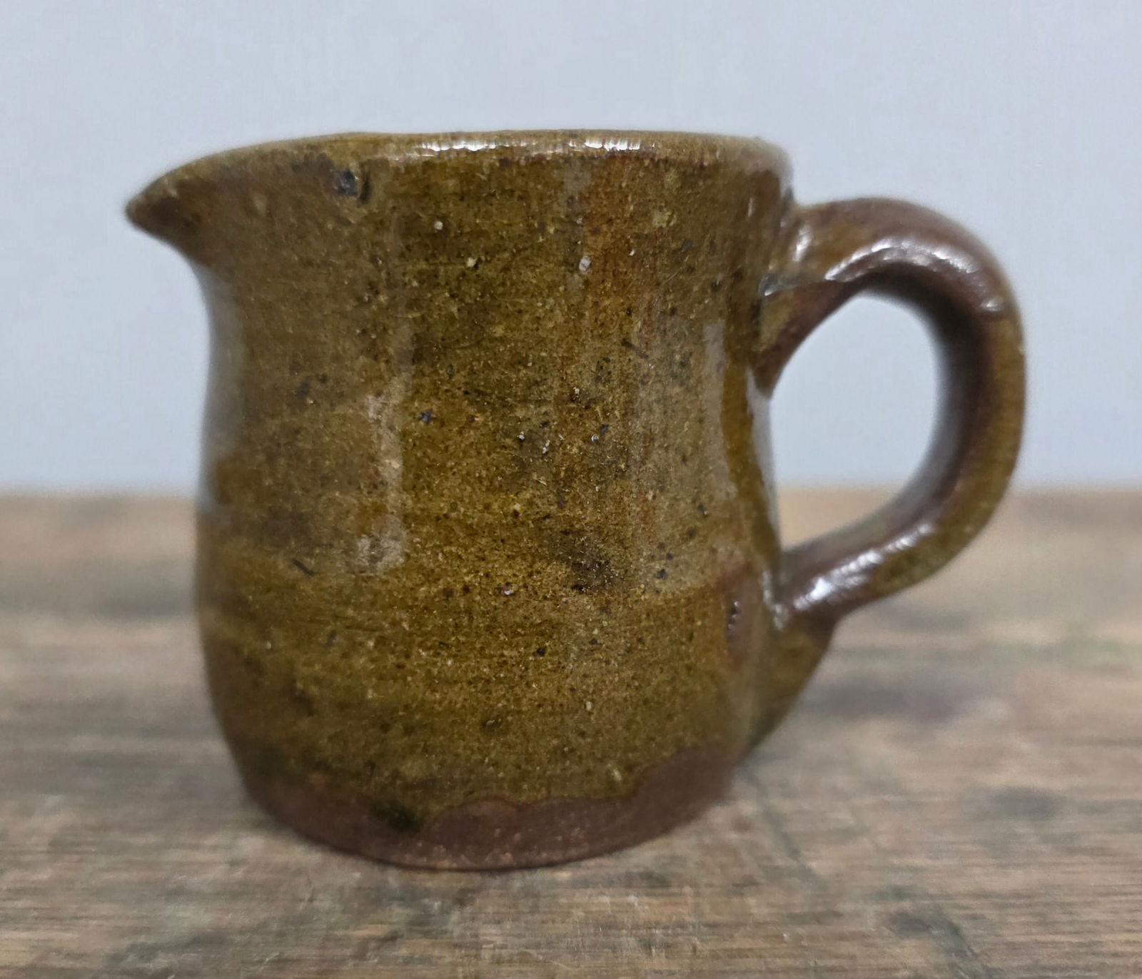 Rare Mini Randolph Co. Alabama Pitcher: Rare Mini Randolph Co. Alabama Pitcher. 1880s to 1900s time period. This example is extremely sought after and is one of the most unique pieces of Randolph County Alabama to cross the block at Cagle a