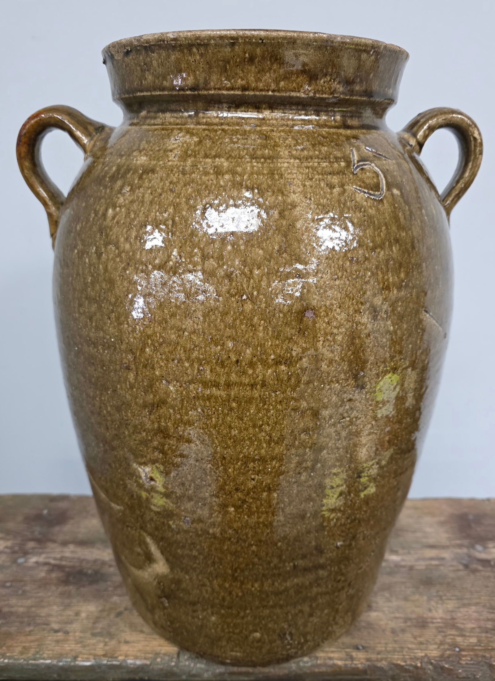 5gal Lanier County Signed "T" Timmerman Jar (1 of 7)