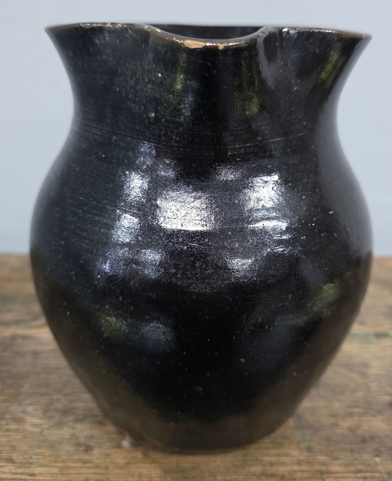 H Henry Pottery Signed EJ Brown Pitcher - 3