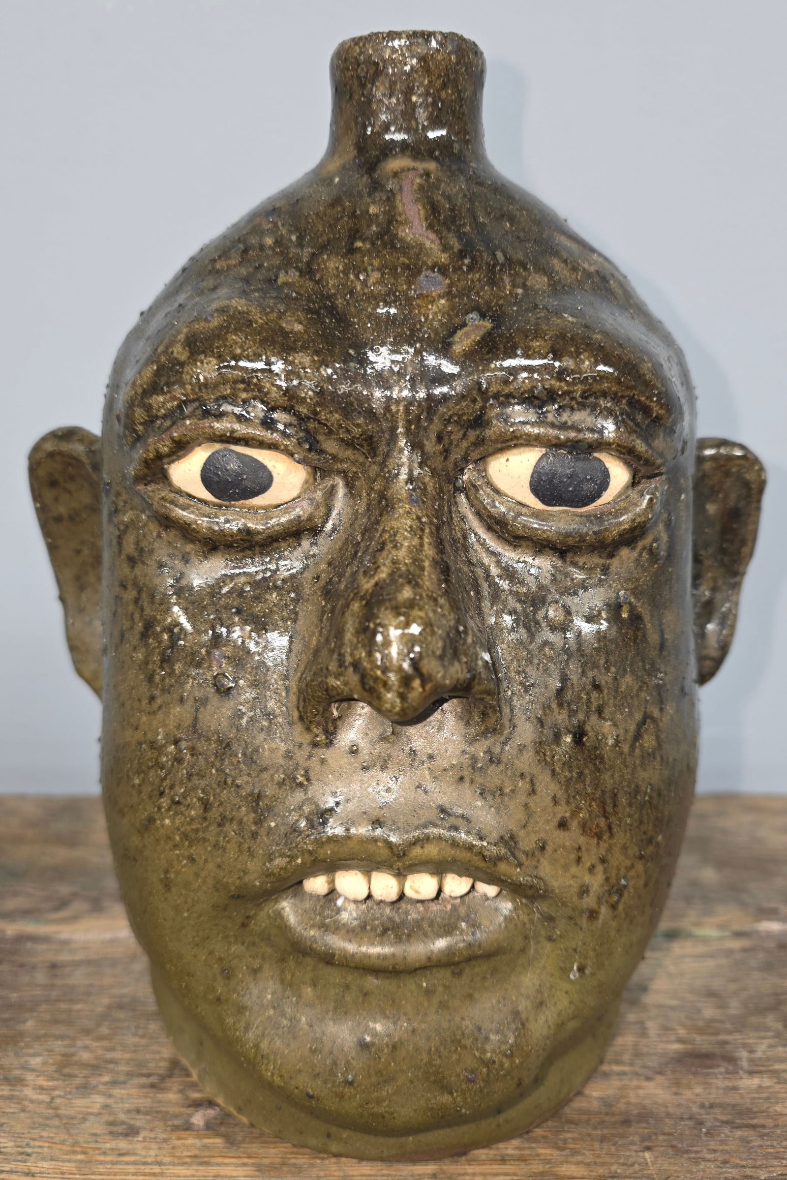 Lanier Meaders Folk Pottery Face Jug (1 of 5)