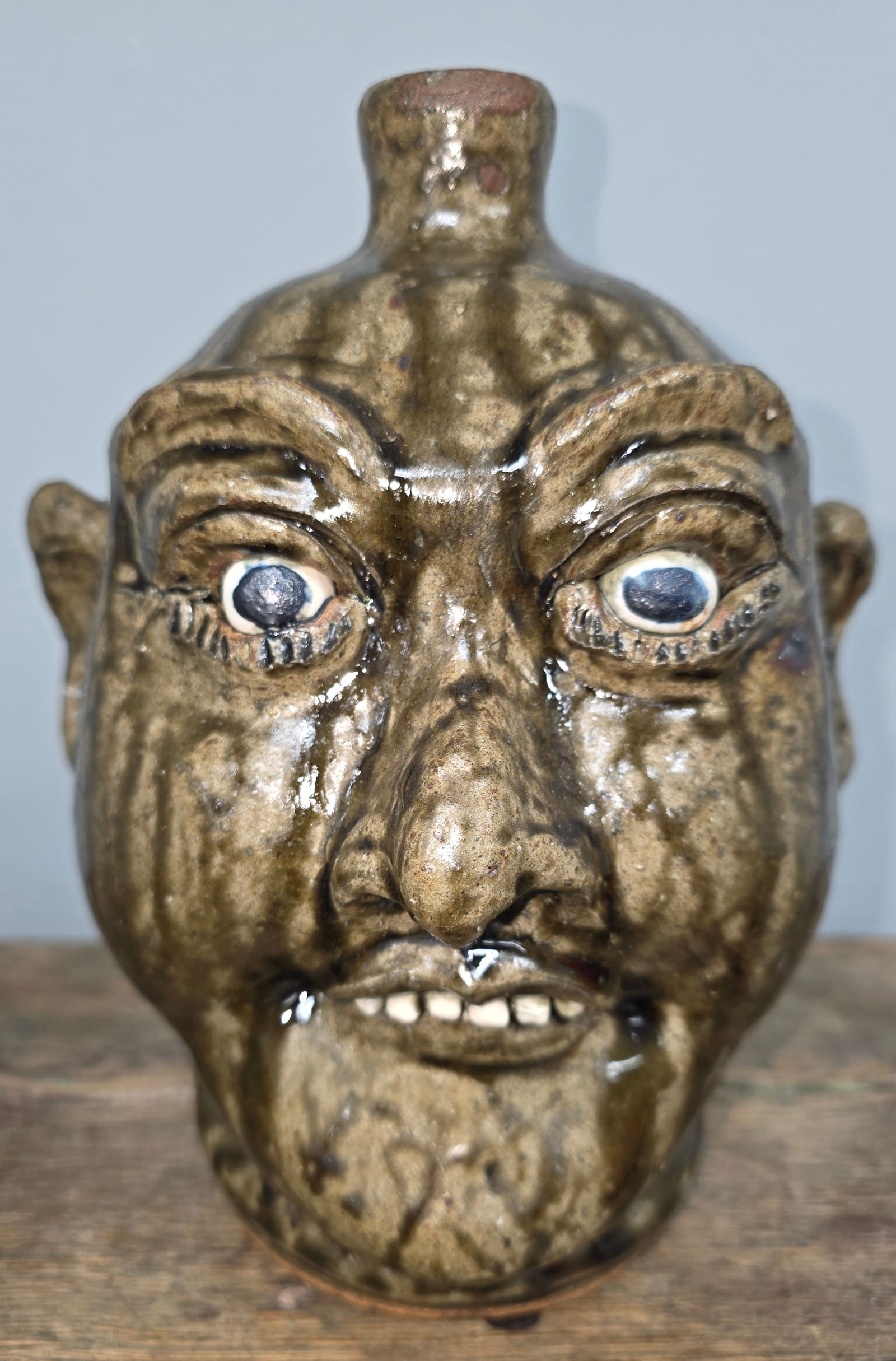 Lanier Meaders Folk Pottery Face Jug (1 of 5)