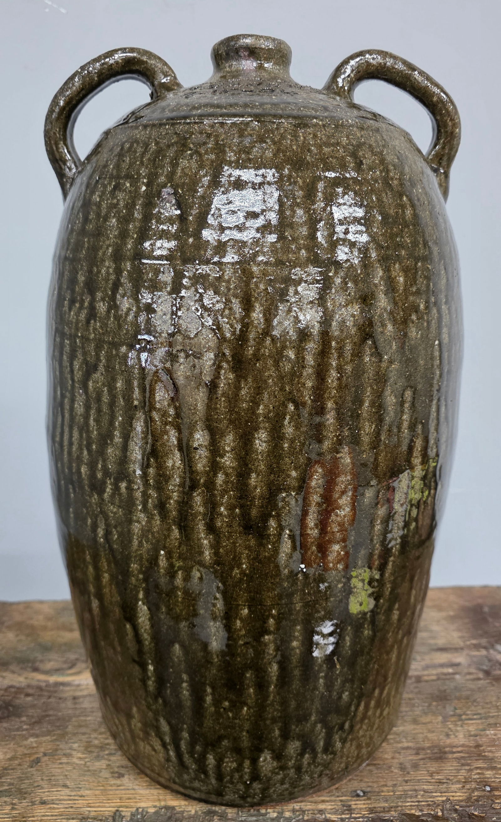 Scarce Reggie Meaders Double Handle Sorghum Jug (1 of 5)