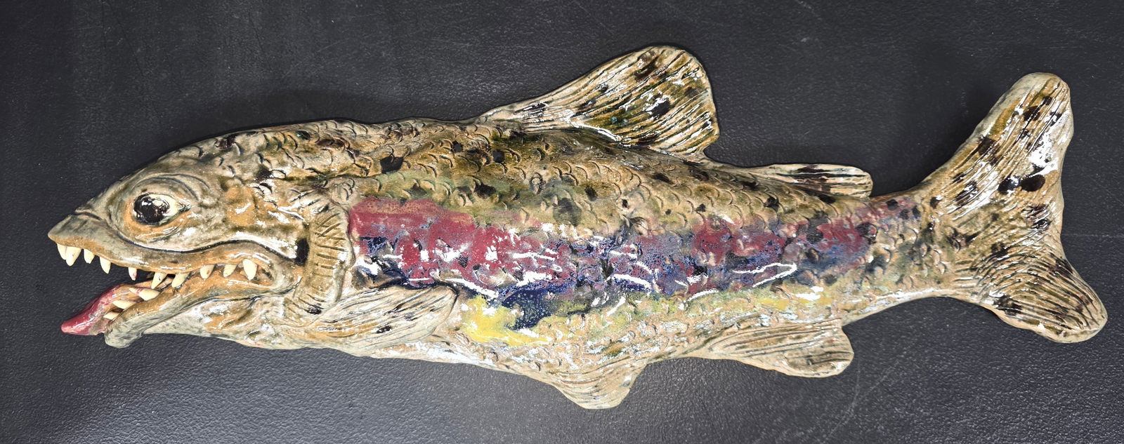 2003 Jo Flowers #1 Rainbow Trout Fish Figural (1 of 2)