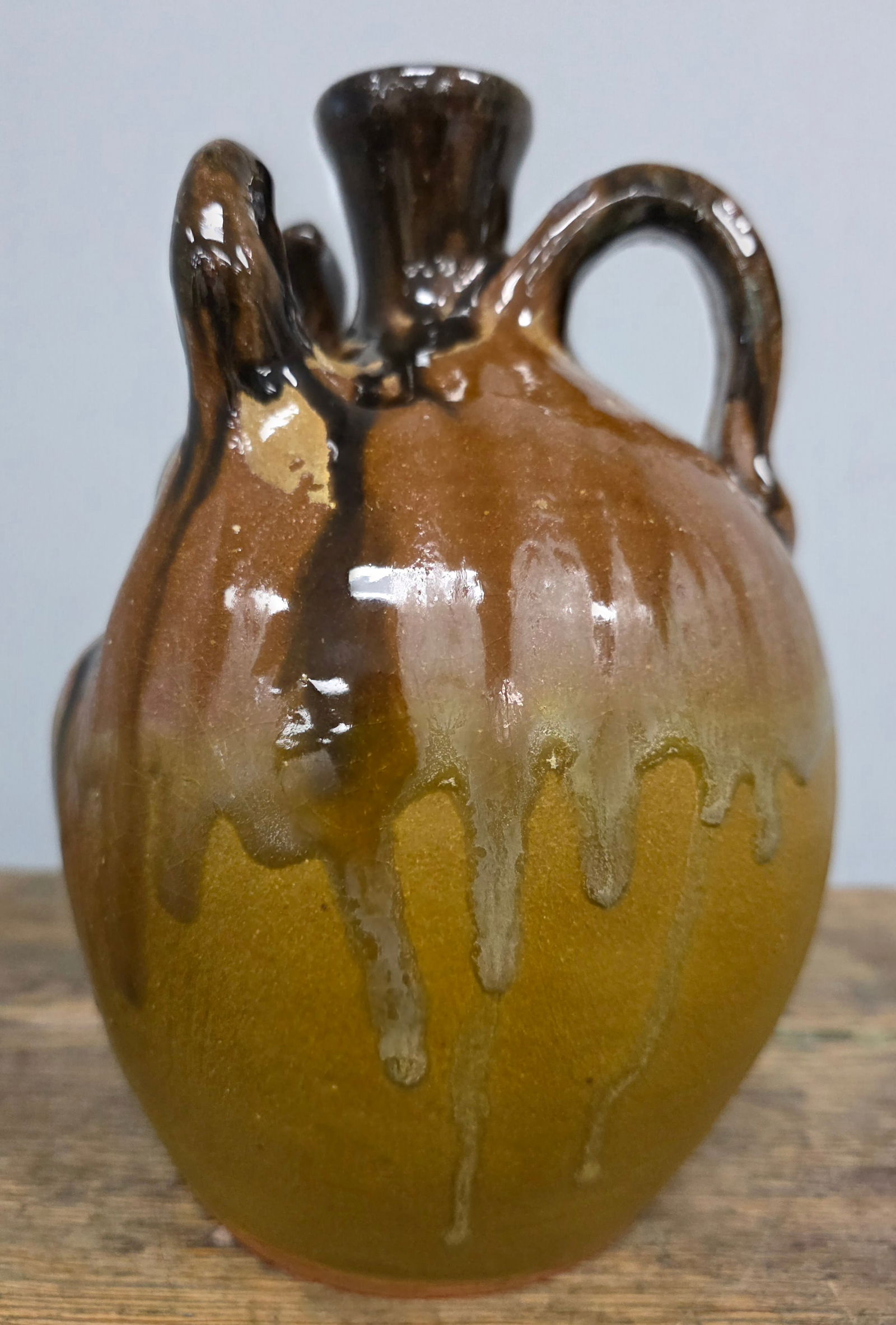 Mike Williamson Devil Pumpkin Face Jug - 4