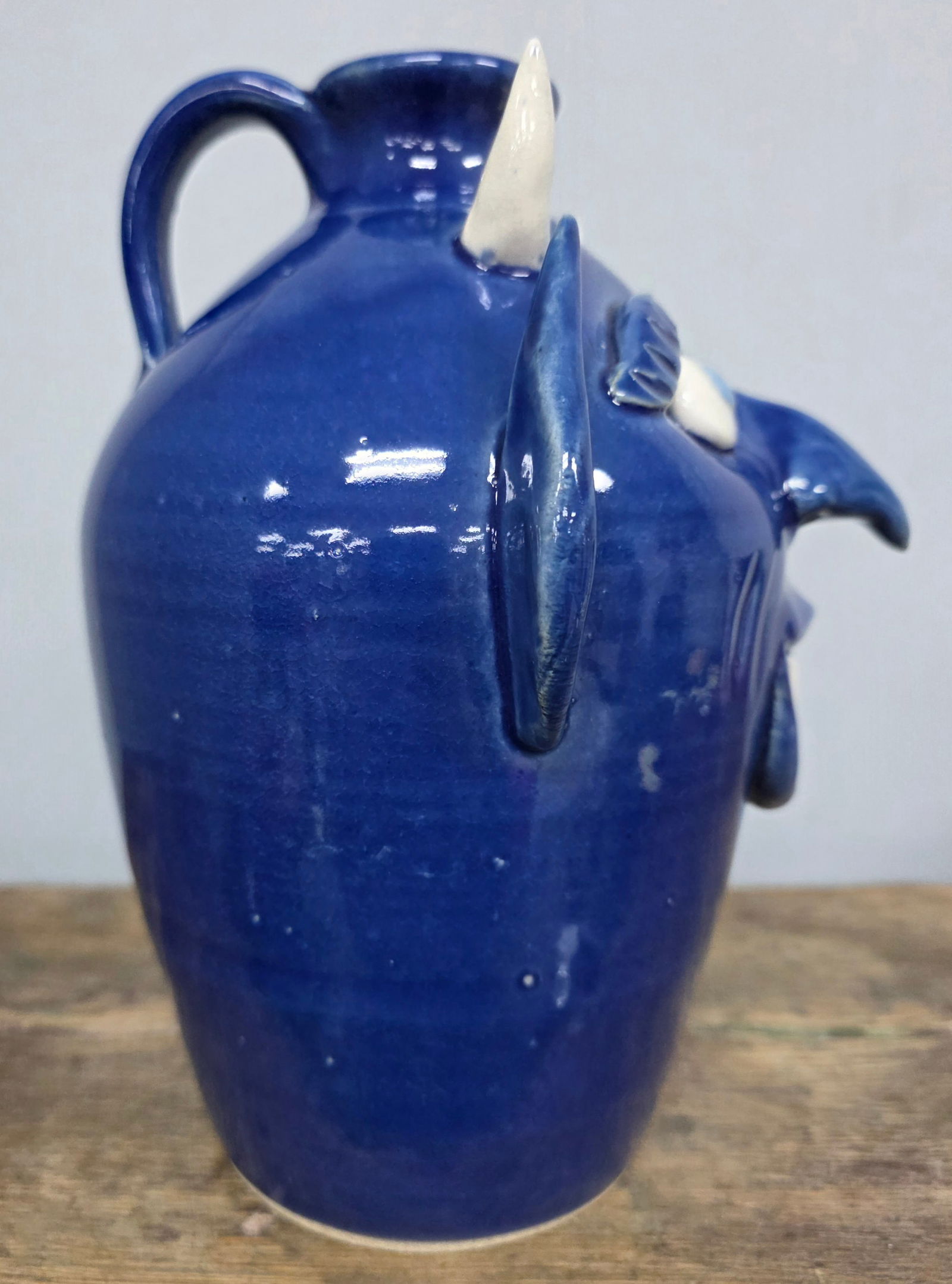 Ottis Norris Blue Devil Face Face Jug - 2