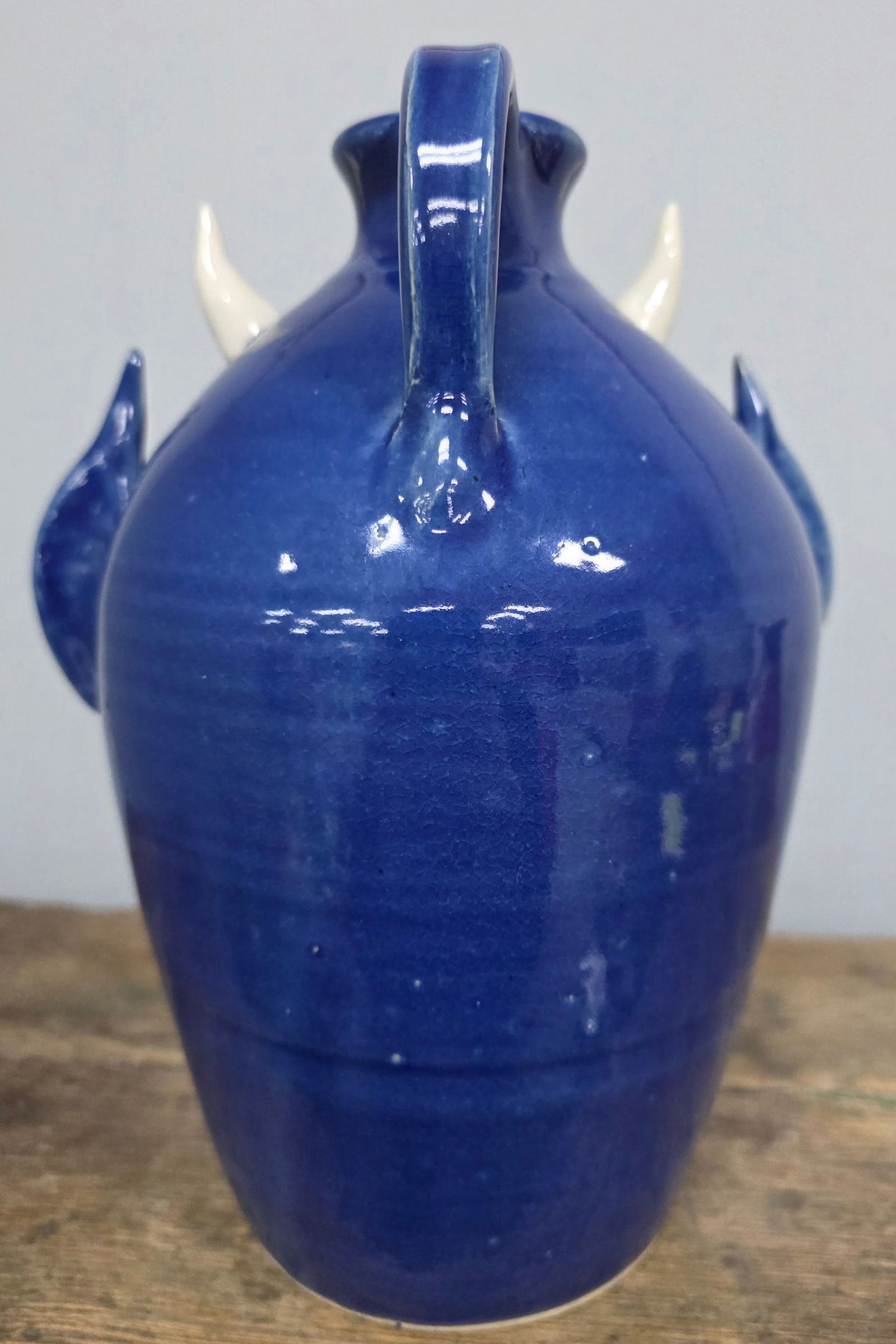 Ottis Norris Blue Devil Face Face Jug - 4