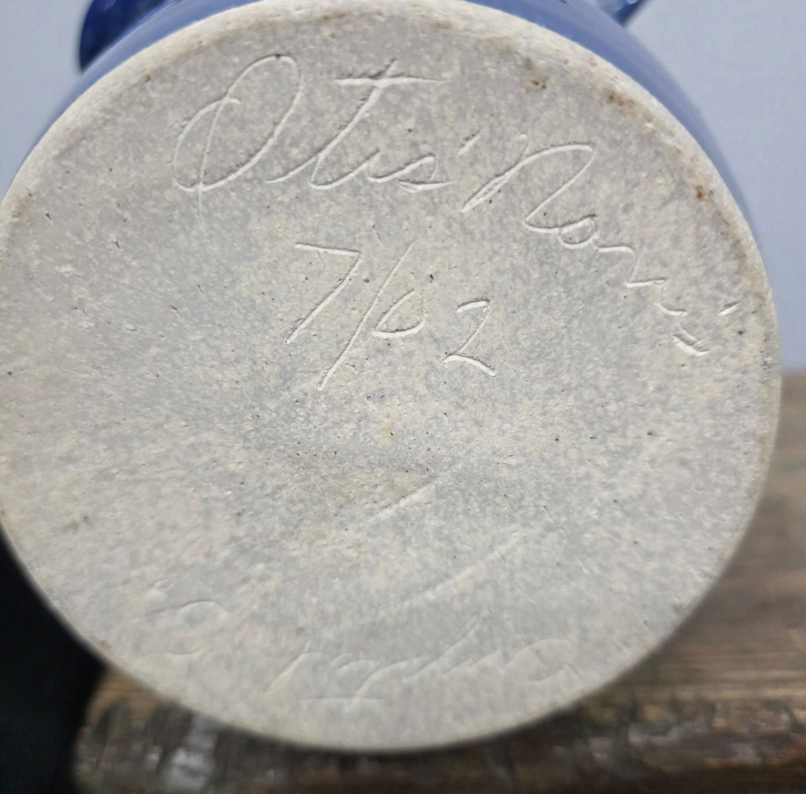 Ottis Norris Blue Devil Face Face Jug - 5