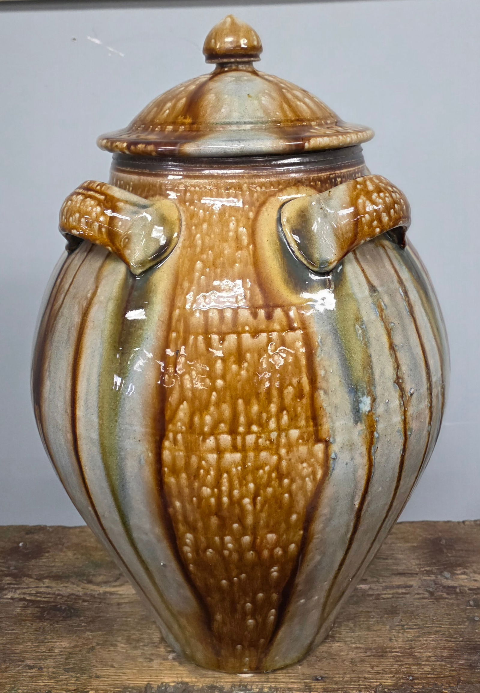 Donna Craven NC 4 Handle Lidded Jar (1 of 7)