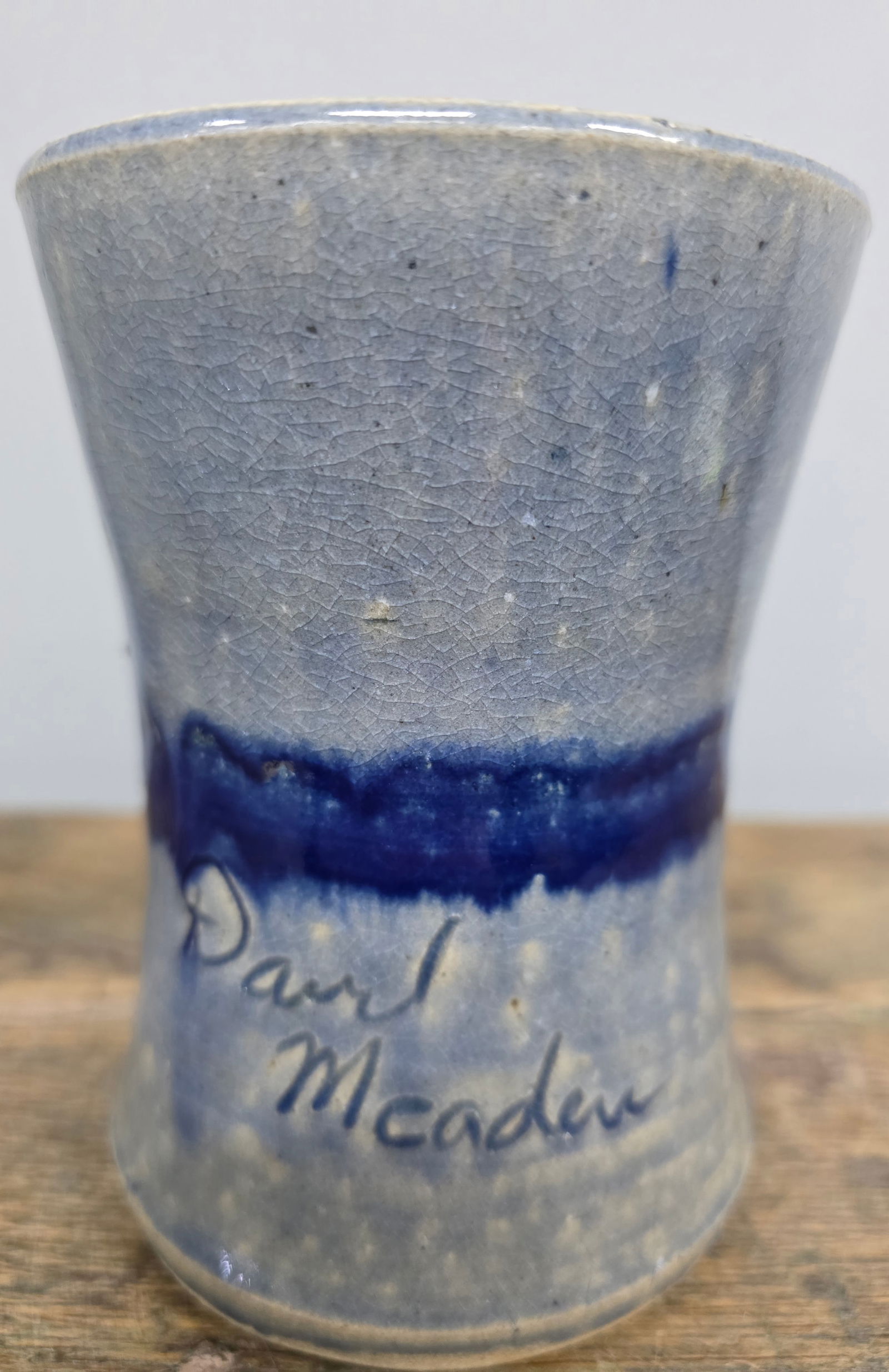 Signed David Meaders Utensil Holder - 3