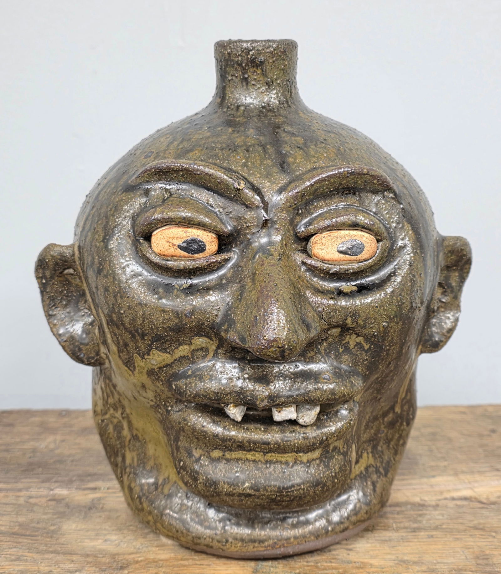 Fine Lanier Meaders Rock Tooth Face Jug (1 of 4)
